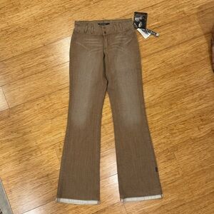 NWT Vintage Rampage tan low rise flare jeans